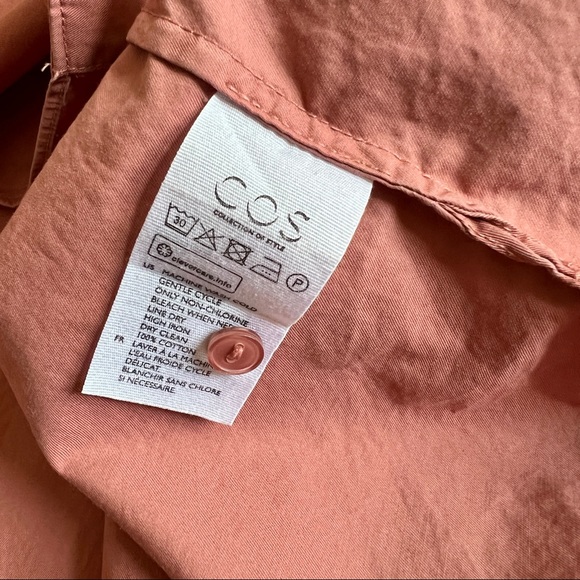 Cos Oversized V Neck Button Down Shirt - Picture 7 of 7